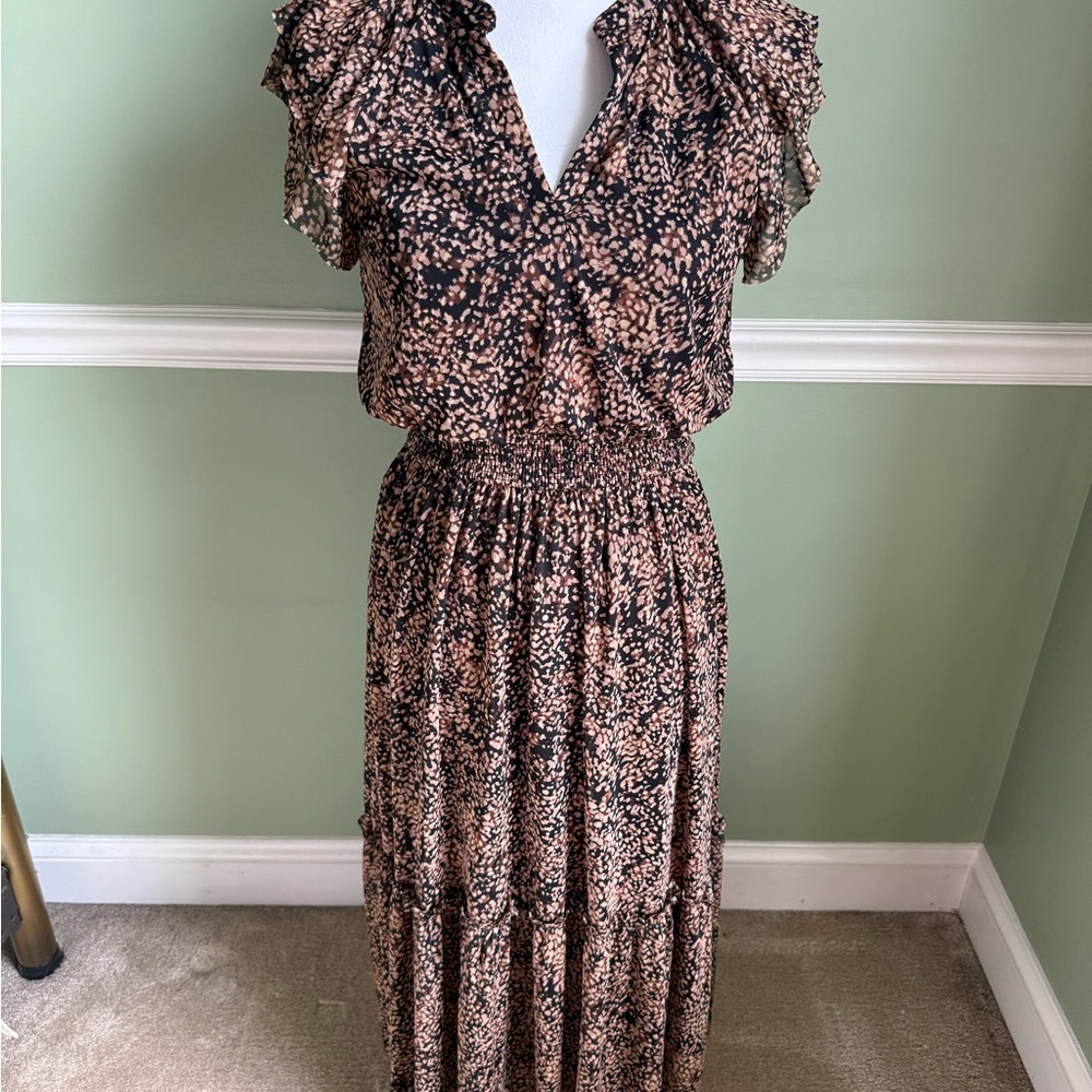 Elegant Black and Pink Women's Dress